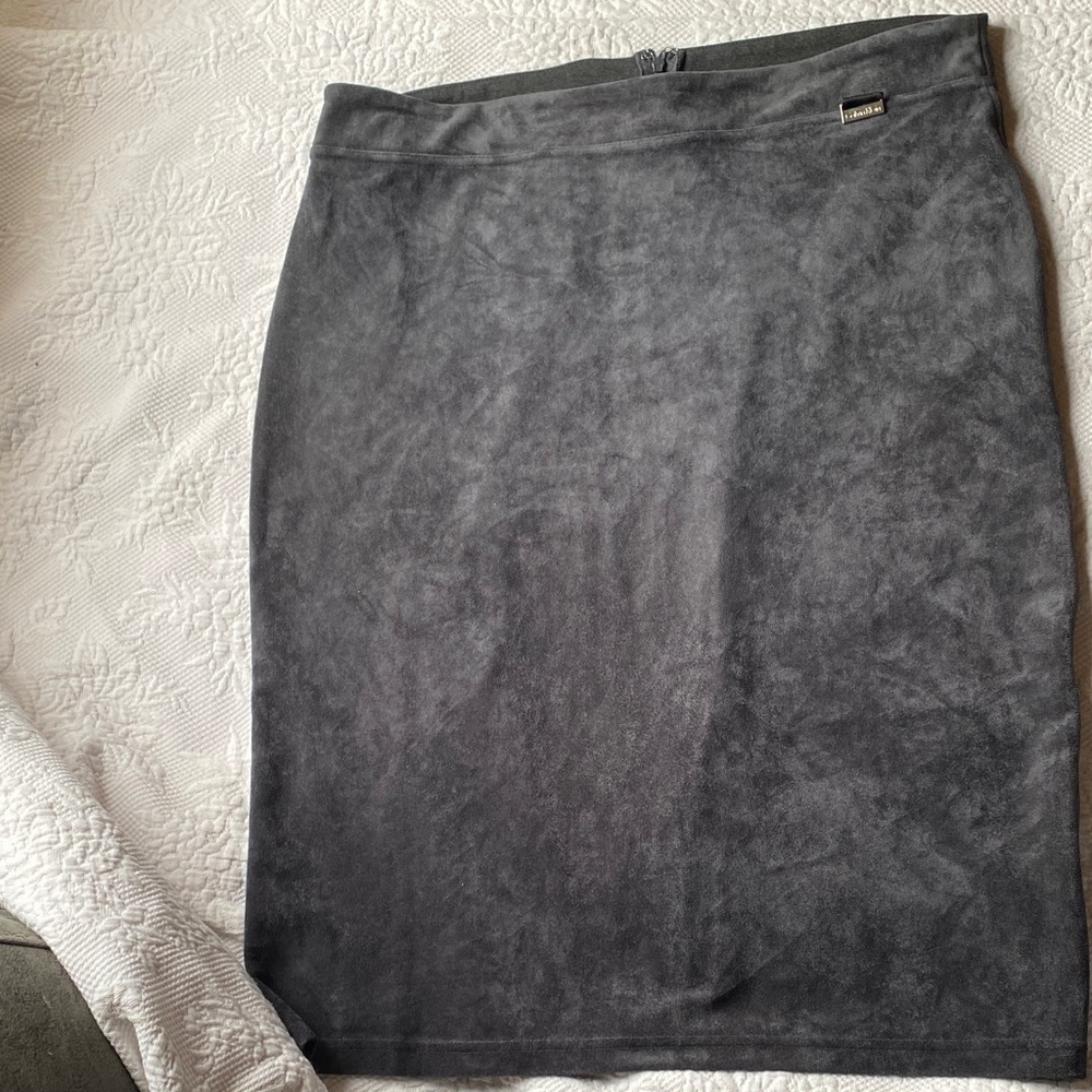 Calvin Klein Charcoal Pencil Skirt